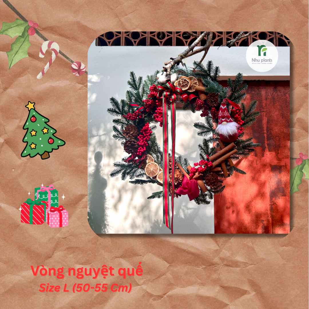 Vòng Nguyệt Quế Size L (50–55cm) – NHU Plants